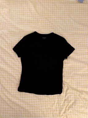 Old Navy Black Short-Sleeve Crewneck Tee